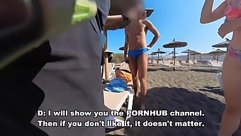 Exclusive Footage Of A Nude Beach Whore Giving Blowjobs To Strangers