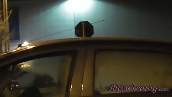 Voyeur-Friendly Public Parking Lot Threesome With Wife And Stranger
