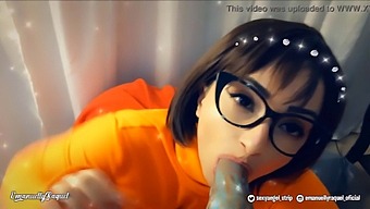 Velma Gives A Blowjob And Gets A Monster Creampie In This Scooby Doo Parody