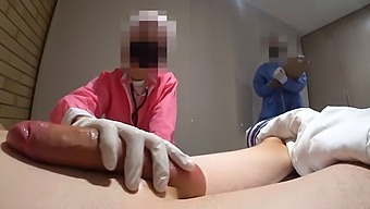 A Japanese Nurse Gives An Exclusive Handjob In Pov