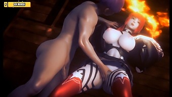 Experience The Eroticism Of A Curvy Anime Babe With Big Boobs