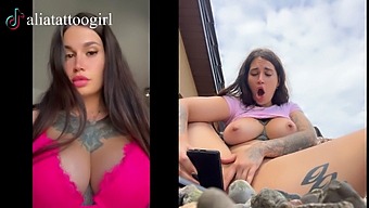 Exclusive Compilation Of A Tiktok Model Playing With A Dildo And Cumming At The End